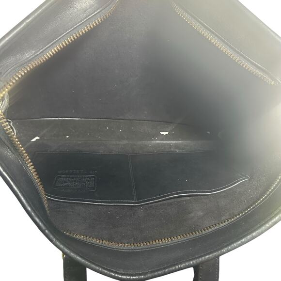 Vintage Coach Black Leather Slim Satchel Briefcase Made in USA 71918902 creed - Picture 16 of 16